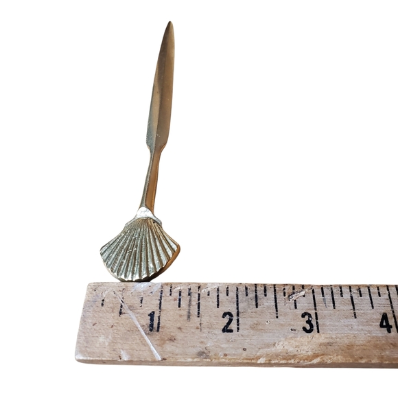 Vintage Brass Sea Shell Letter Opener - Picture 7 of 7